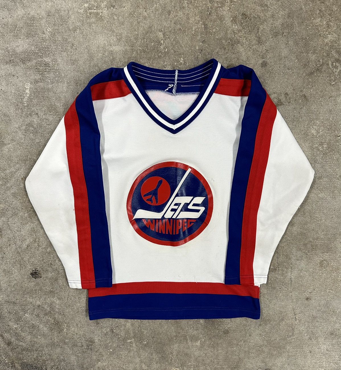 Ccm Vintage 80s CCM Winnipeg Jets NHL Hockey Jersey YOUTH Size XS / US 0-2 / IT 36-38 - 1 Thumbnail
