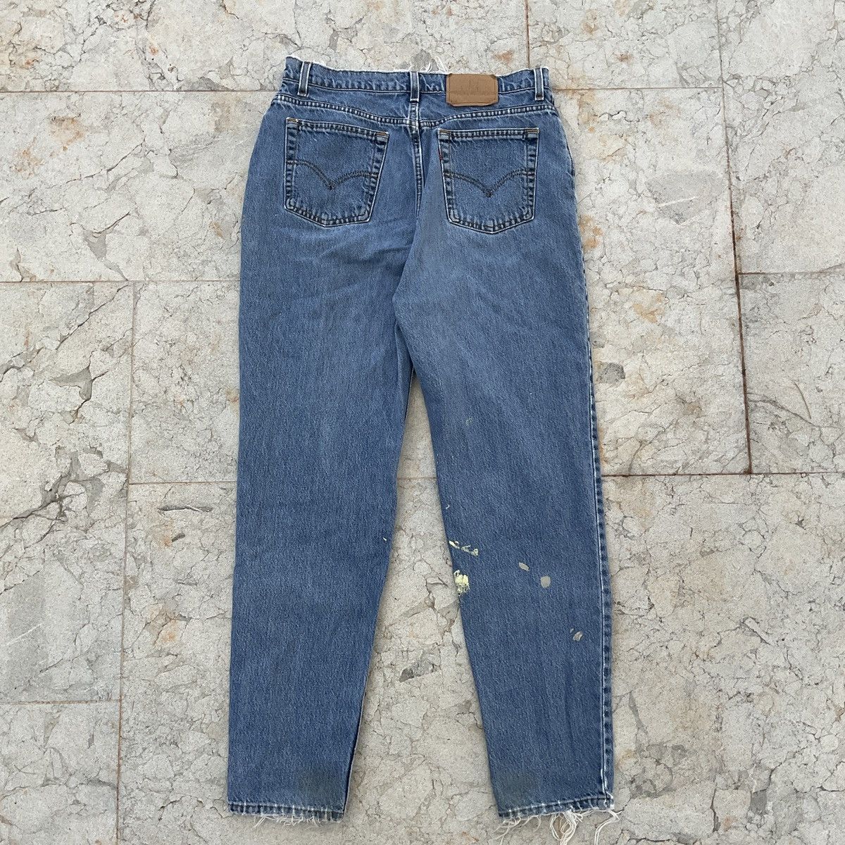 Levi's Vintage Distressed 90s Levi’s 522 Made In USA Denim Pants Size 38" / US 16 / IT 52 - 12 Thumbnail