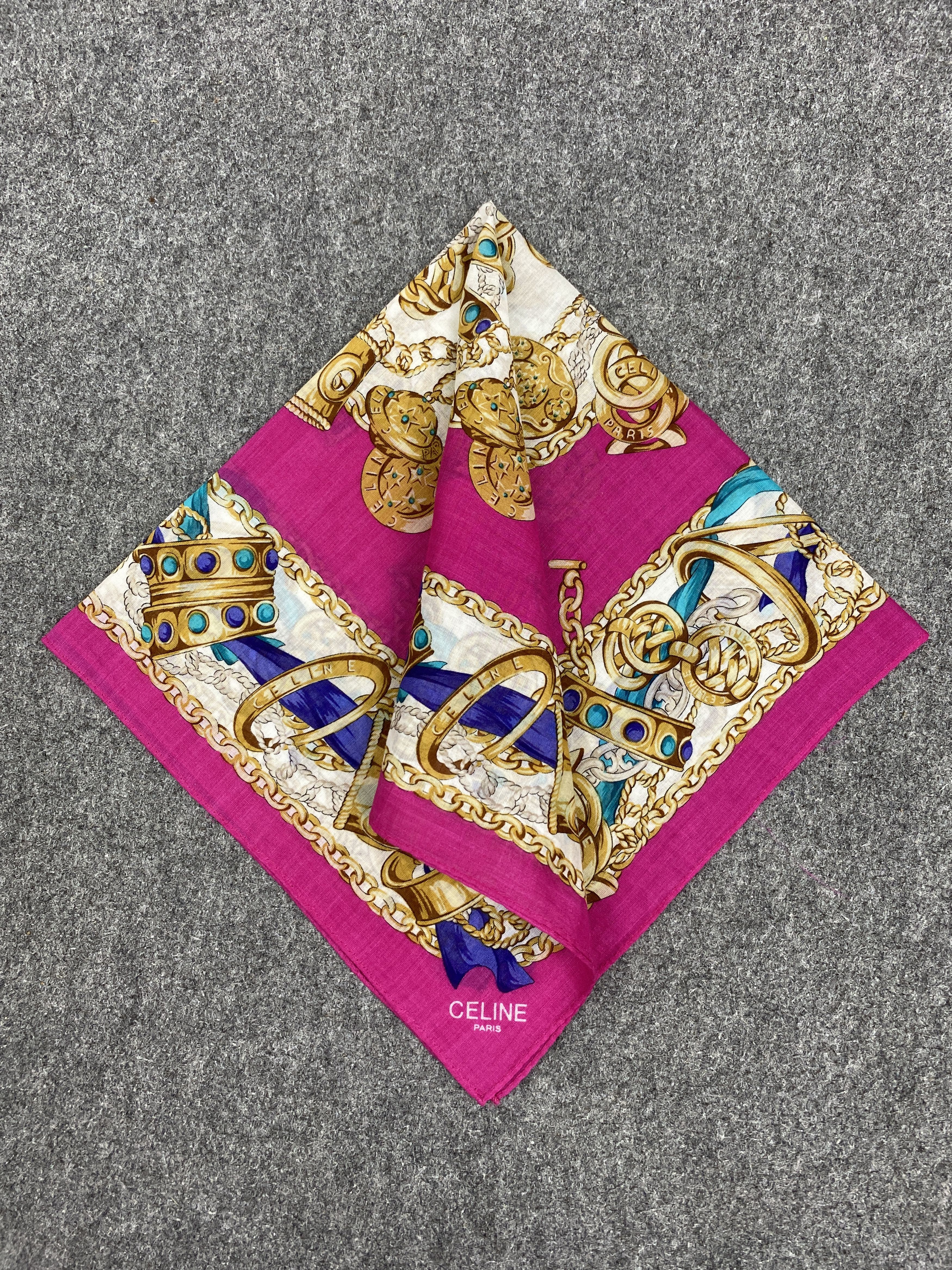Celine Celine Handkerchief / Bandana / Neckerchief HKC0477 Size ONE SIZE - 3 Thumbnail