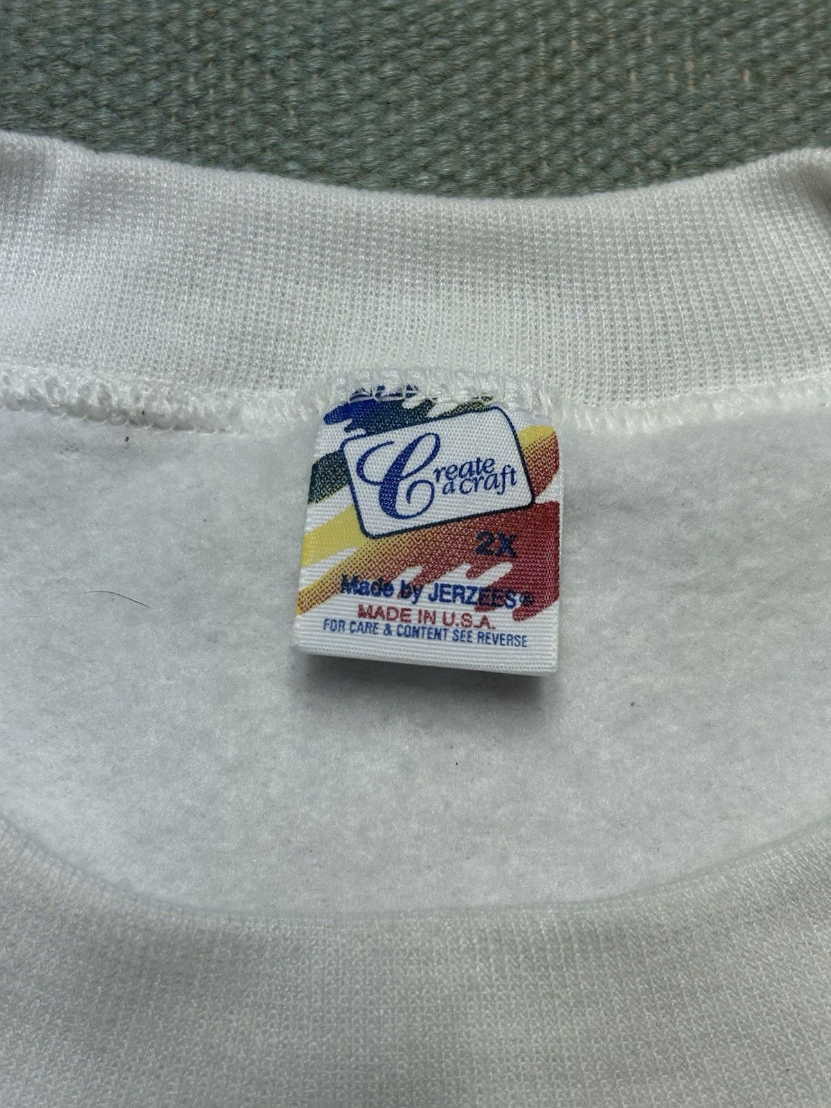 Vintage NEW 80s sweatshirt Jerzees Russell blank DEADSTOCK NWT XXL Size US XXL / EU 58 / 5 - 6 Thumbnail