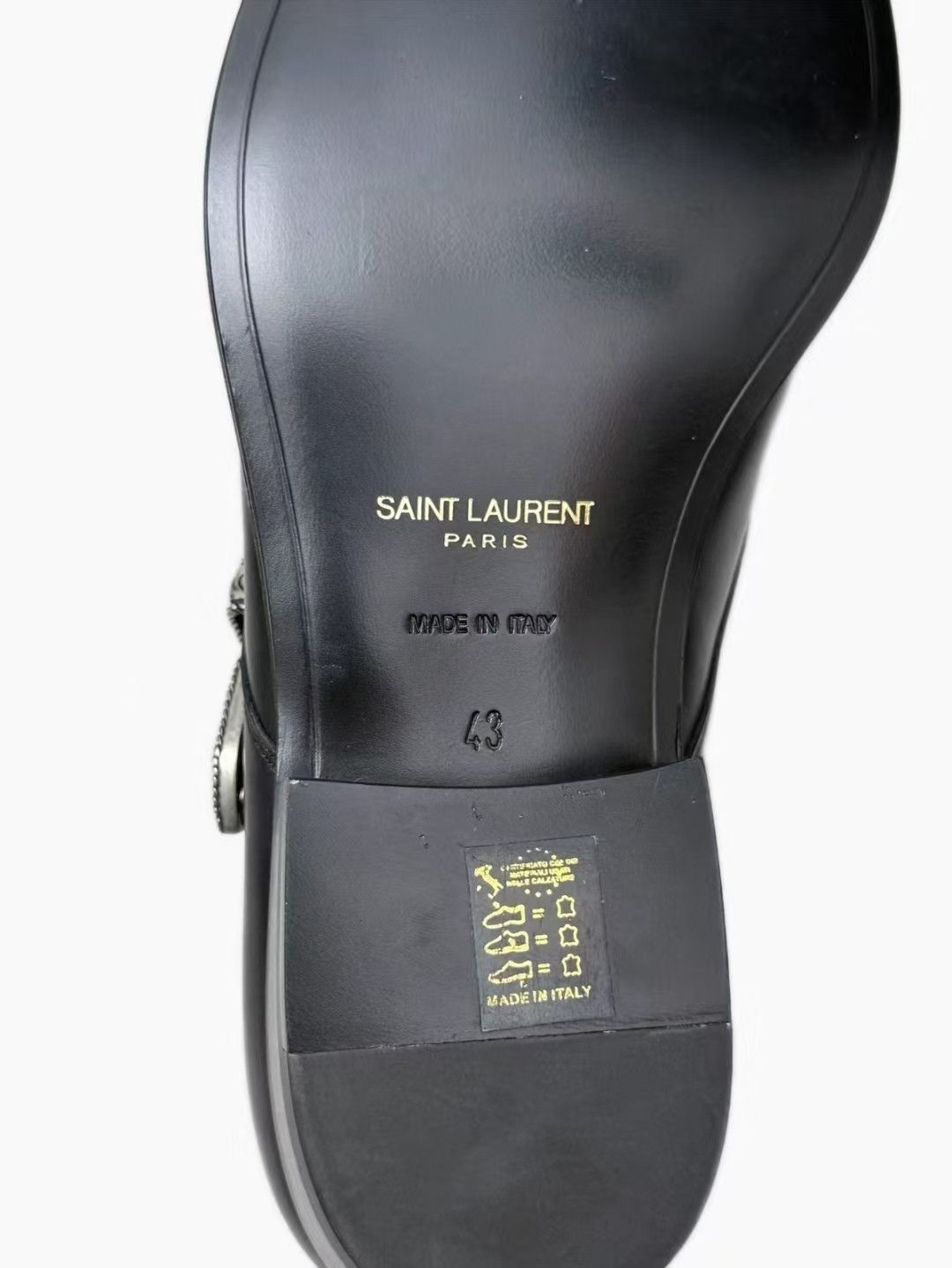 Saint Laurent Paris Saint Laurent Paris 14ss Western Buckle Leather Shoes-yw Size US 10 / EU 43 - 4 Thumbnail