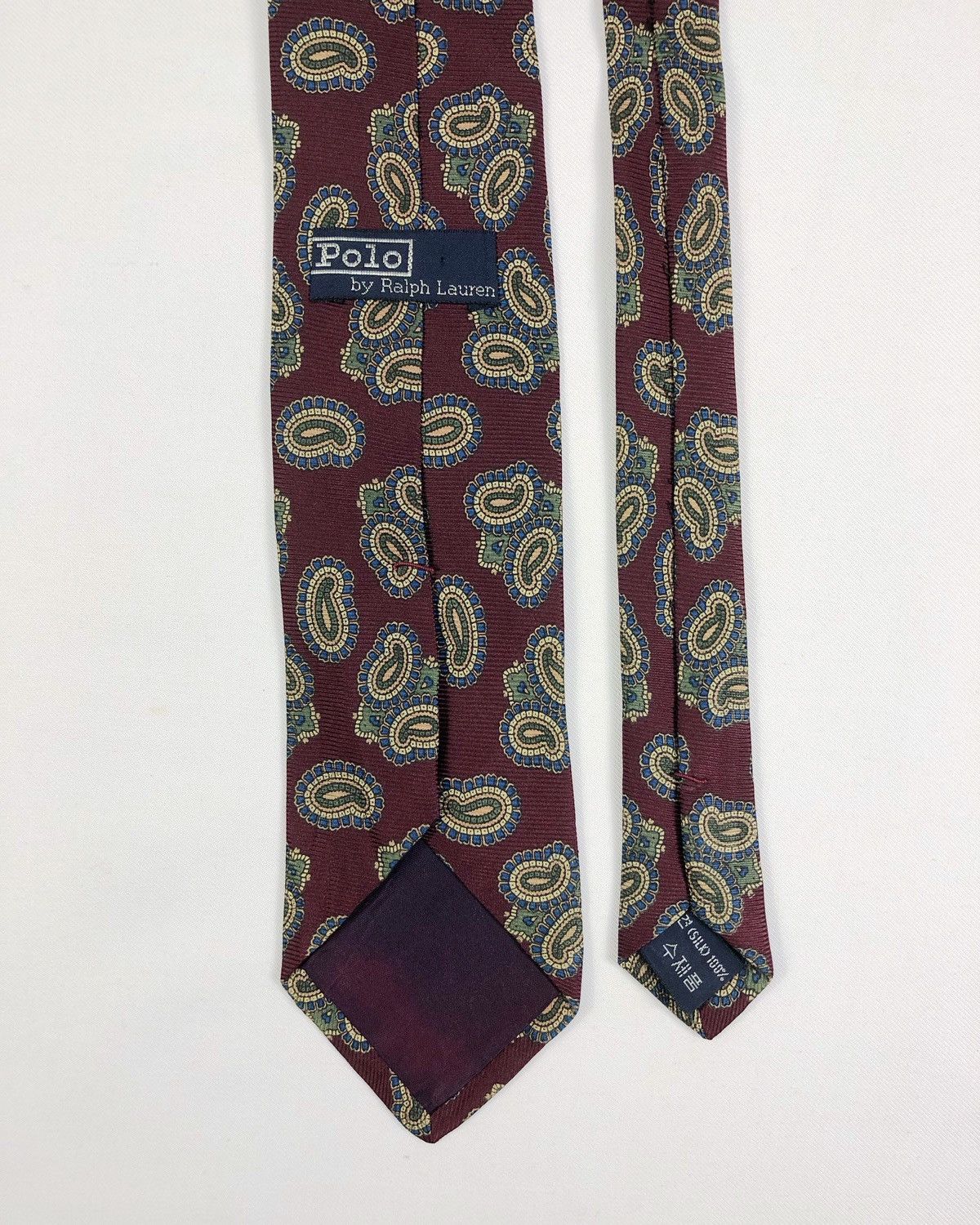 Polo Ralph Lauren Rare Vintage Polo Ralph Lauren Paisley Silk Tie Size ONE SIZE - 4 Thumbnail