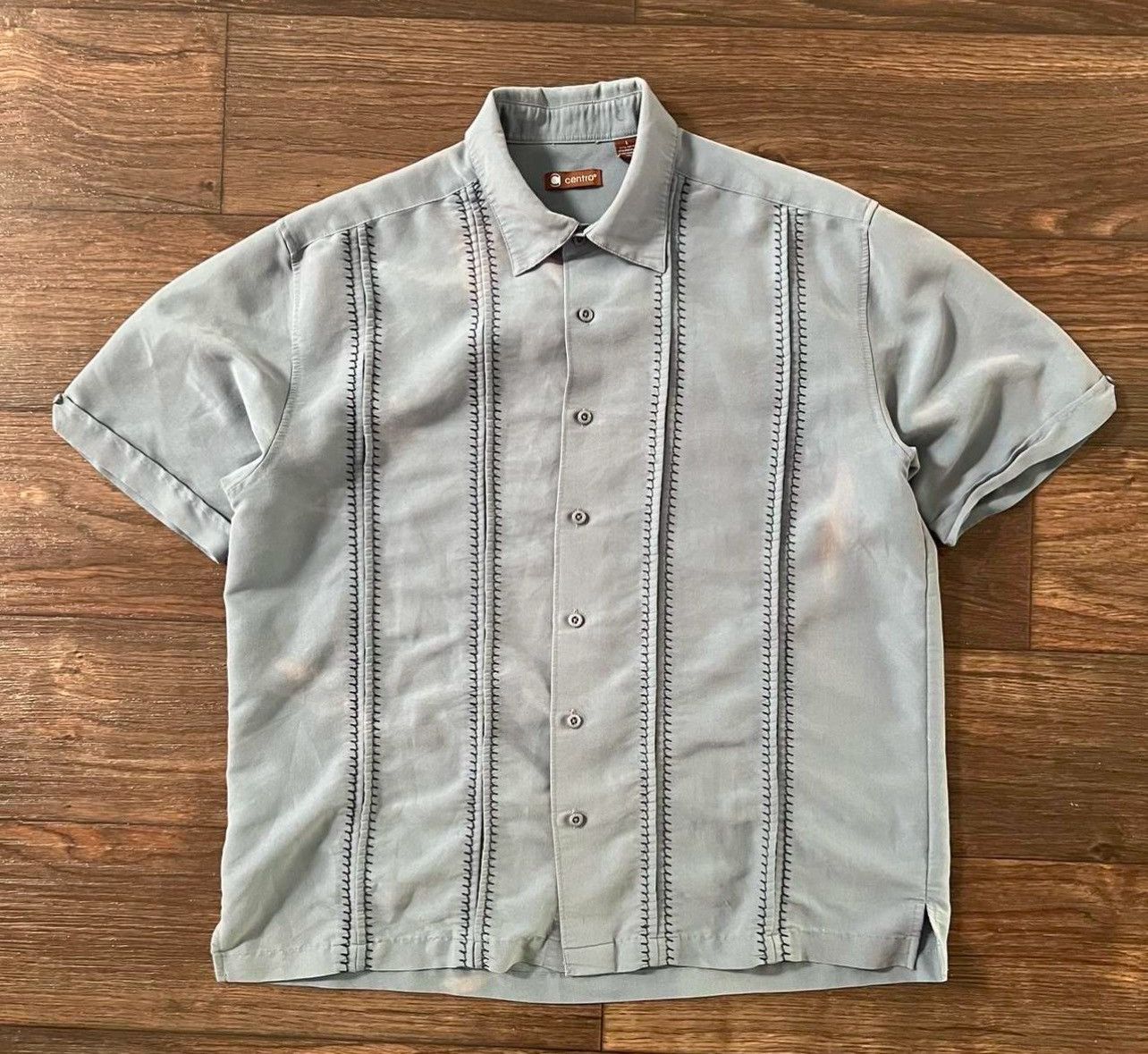 Vintage Beautiful soft blue western style boxy button up Size US XL / EU 56 / 4 - 1 Thumbnail