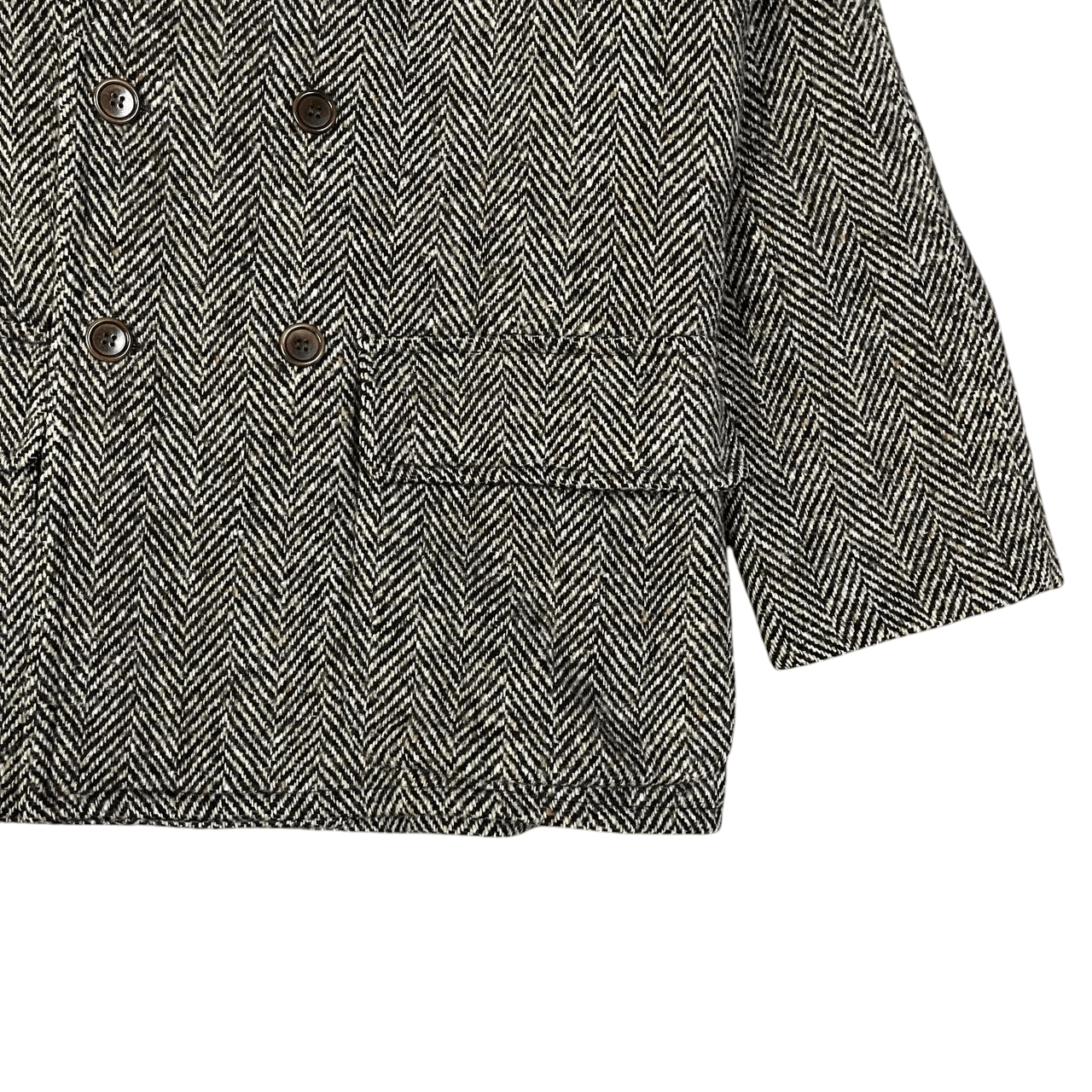 Brunello Cucinelli P.A.R.O.S.H. Herringbone Coat Double Breasted BC Inspired Size US M / EU 48-50 / 2 - 4 Thumbnail