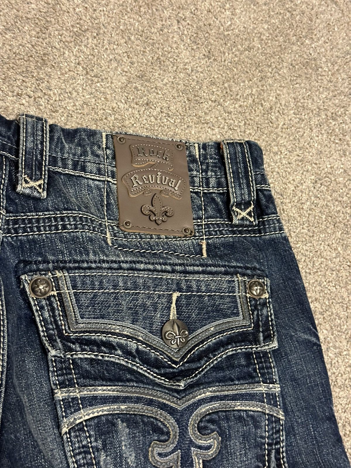 Ed Hardy True Religion Style Y2K Rock Revival Jeans Size US 32 / EU 48 - 5 Thumbnail