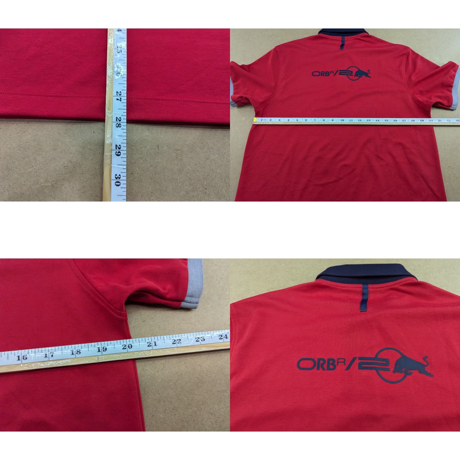 Vintage Red Bull Scappino Active Mens Polo Shirt Short Sleeve Collared Medium Red Racing Oracle Polo Shirt Mens Regular XS? Size US M / EU 48-50 / 2 - 8 Thumbnail
