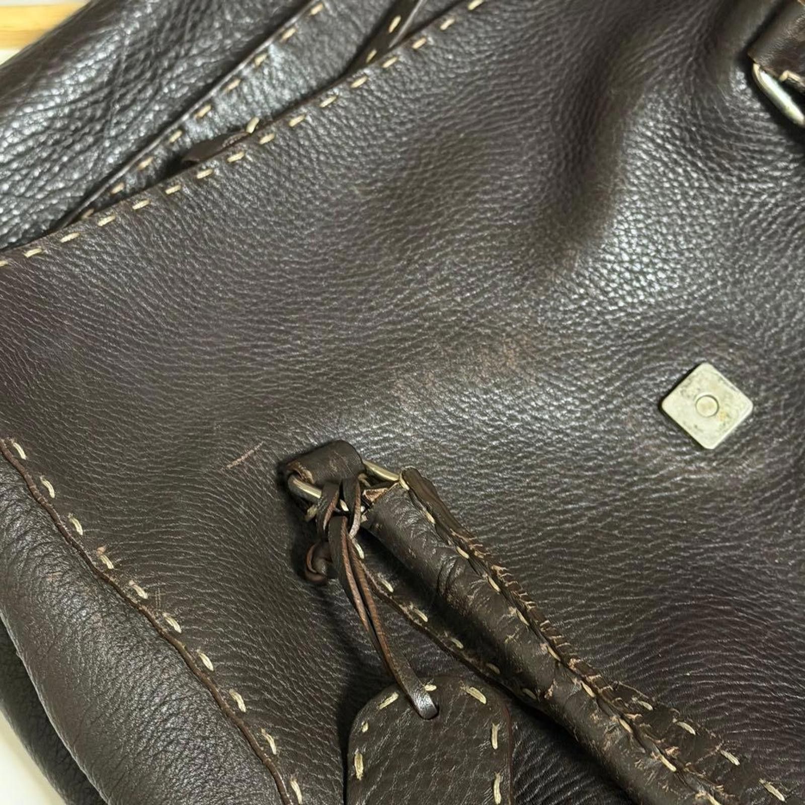 Fendi Fendi - Selleria Black Leather Shoulder Bag Size ONE SIZE - 4 Thumbnail