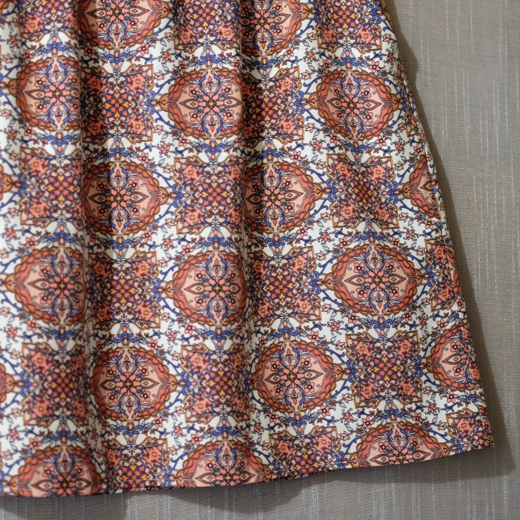 Loft LOFT Floral A-Line Skirt Lightweight 100% Polyester Women L Multicolor Pockets Elastic Waist Short Unlined 0ur Casual Travel 90s? Size 36" / US 14 / IT 50 - 4 Thumbnail
