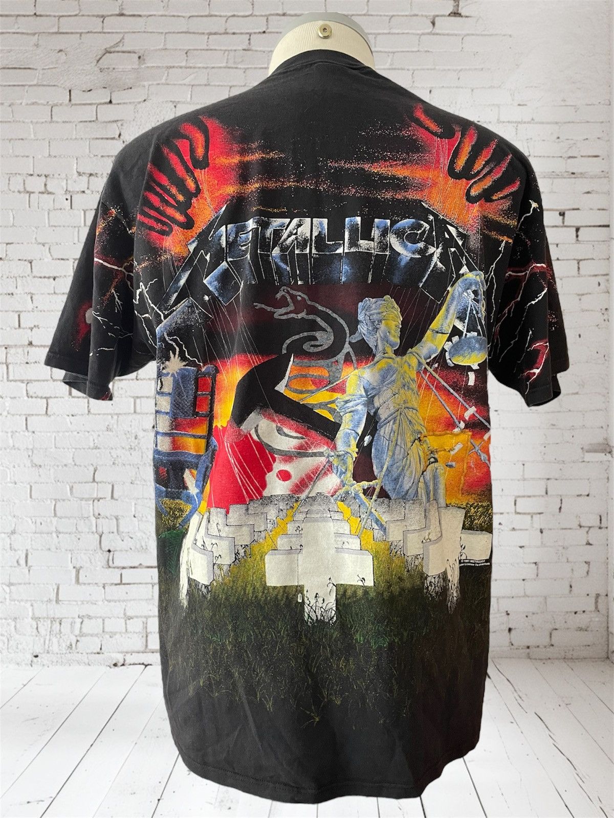 Jerzees Vintage Metallica “Master of Puppets” T-Shirt, AOP, 2 Size US XL / EU 56 / 4 - 6 Thumbnail