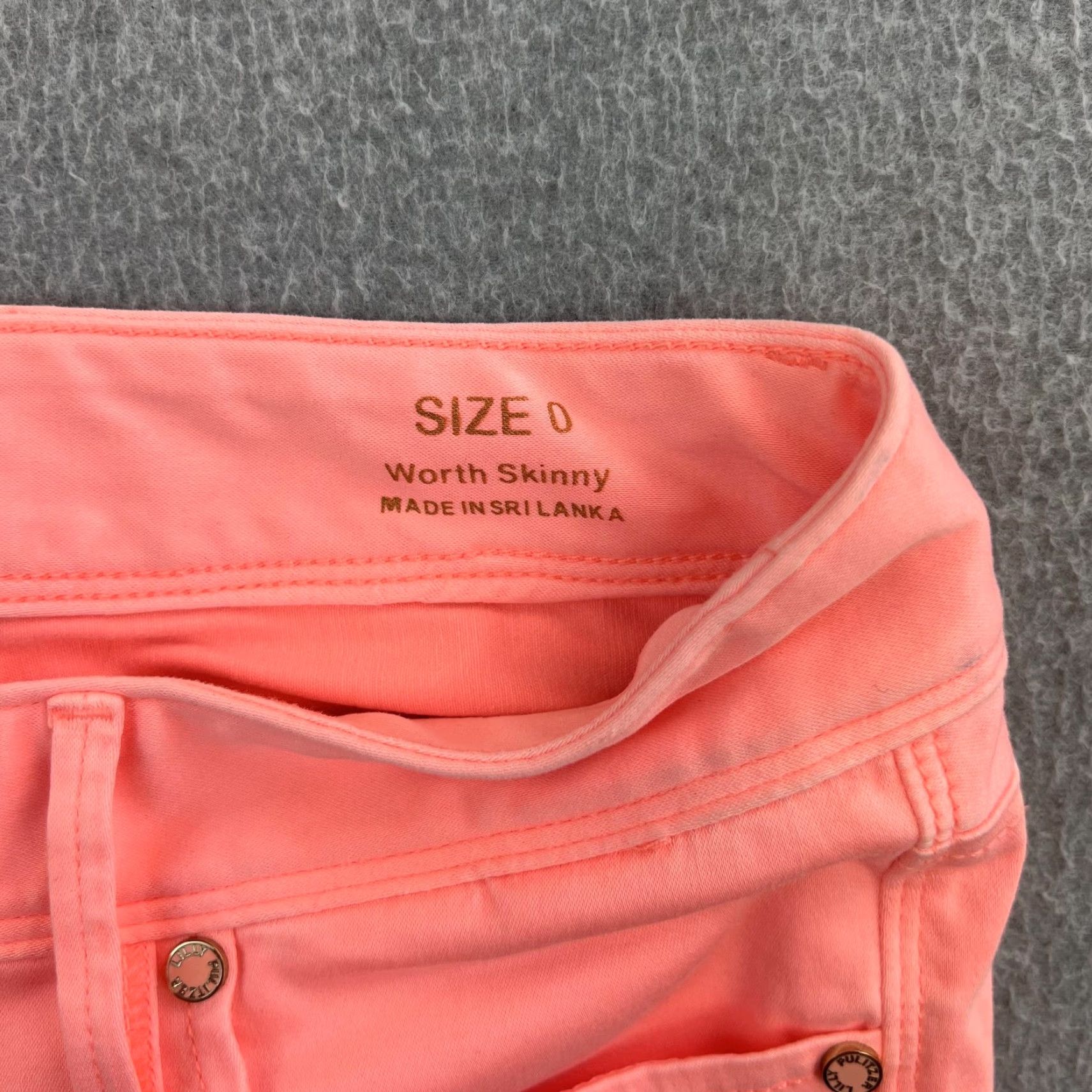 Lilly Pulitzer VINTAGE Lilly Pulitzer Pants Womens 0 Pink Worth Skinny Stretch Casual Slim Fit Summer Womens Pants Skinny 0 Pink Lilly Pulitzer Ladies Size 25" / US 0 / IT 36 - 6 Thumbnail