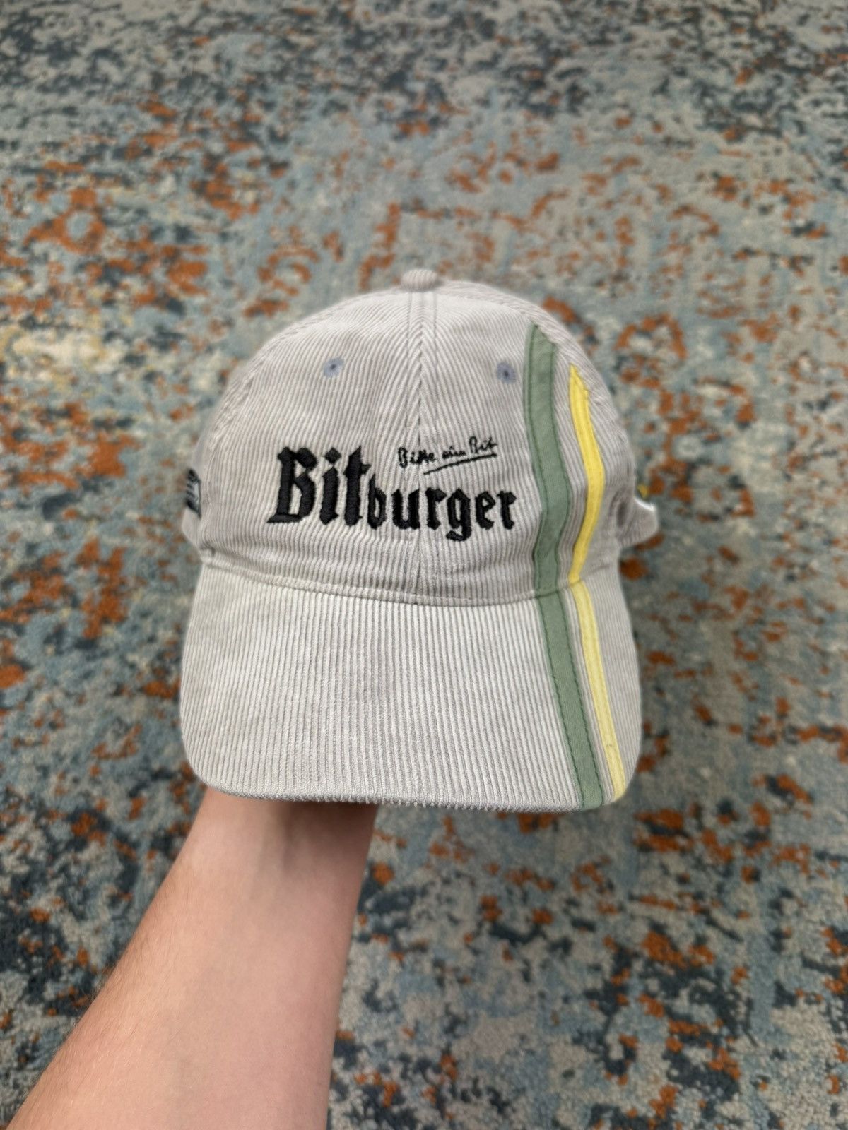 Other Vintage 90s Bitburger German football team corduroy hat Size ONE SIZE - 2 Thumbnail