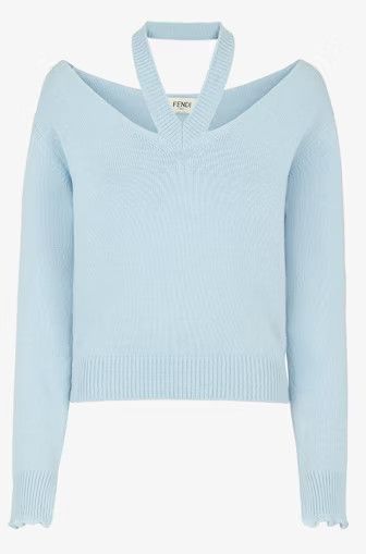 Fendi o1loc1c0824 Pullover in Light Blue Size M / US 6-8 / IT 42-44 - 1 Preview