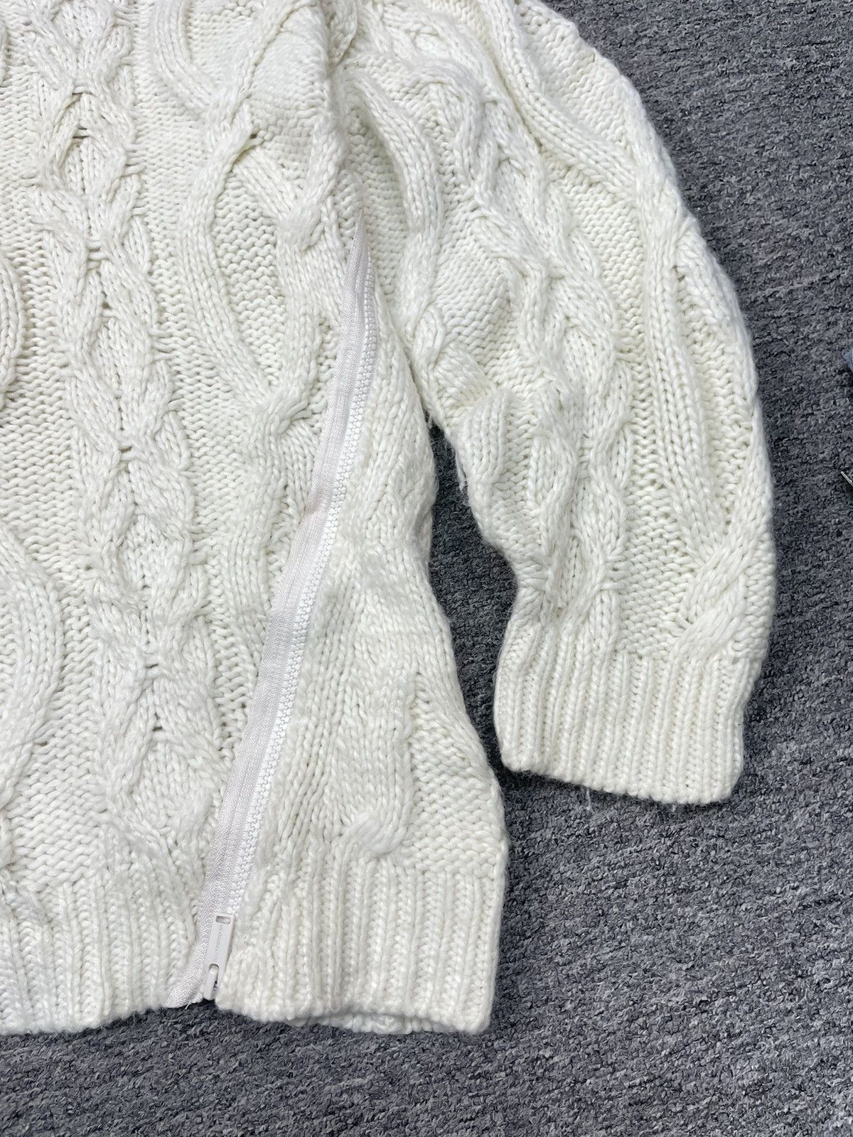 Undercover 🇯🇵 Undercover Sweater Cable Knit Oversized Baggy White Size US L / EU 52-54 / 3 - 10 Thumbnail