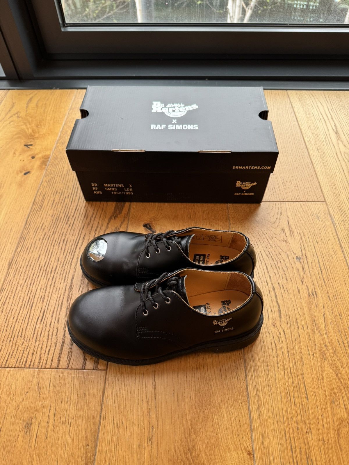 Raf Simons Raf Simons Dr Martens Asymmetric cut out steel toe derby Size US 7 / IT 37 - 3 Thumbnail