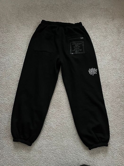 Streetwear Always Do What You Should Do joggers black | Grailed