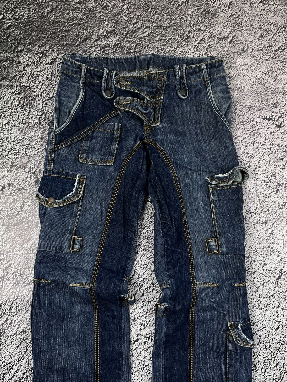 Vintage Vintage Y2K cargo pants patchwork opium 00s avantgarde Size 29" - 3 Thumbnail