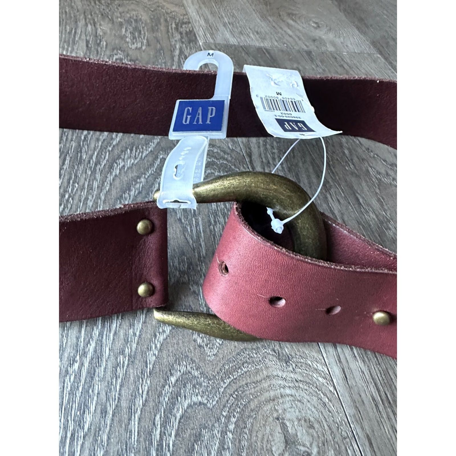 Gap GAP Belt Women Regular Brown Leather 39" Solid Brass Buckle Size ONE SIZE - 2 Thumbnail