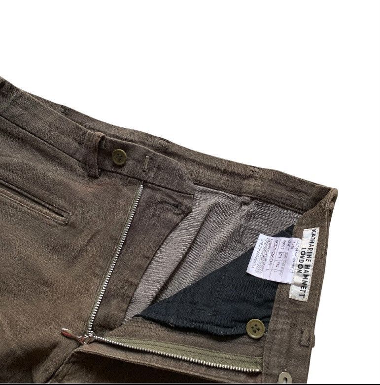Le Grande Bleu (L.G.B.) Vintage kathrine hamnett london zipper side stretched pants Size US 31 - 6 Thumbnail