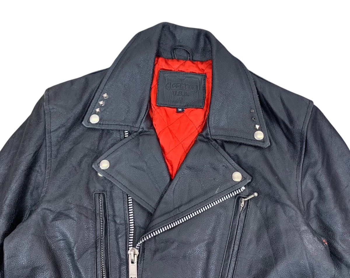 Aero Leathers × Schott VINTAGE BLACK LEATHER BIKERS JACKET Size US M / EU 48-50 / 2 - 4 Thumbnail