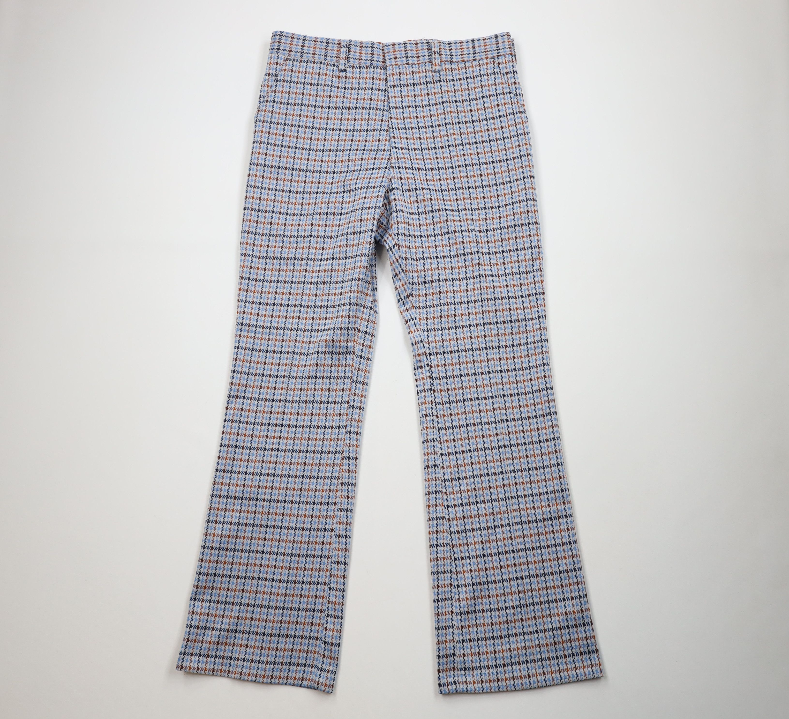 Deadstock Vintage 60s Streetwear Knit Bell Bottoms Pants USA