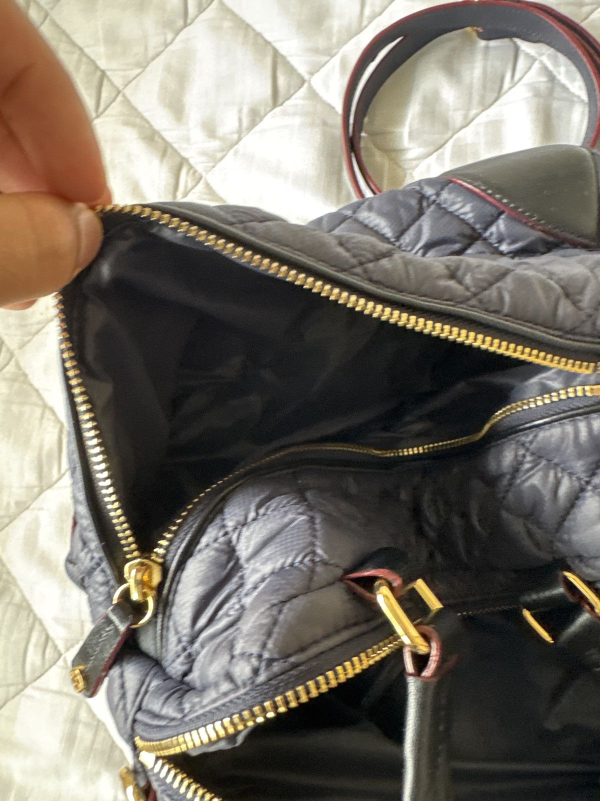 MZ Wallace MZ WALLACE Crosby Navy Quilted Nylon bag Size ONE SIZE - 6 Thumbnail