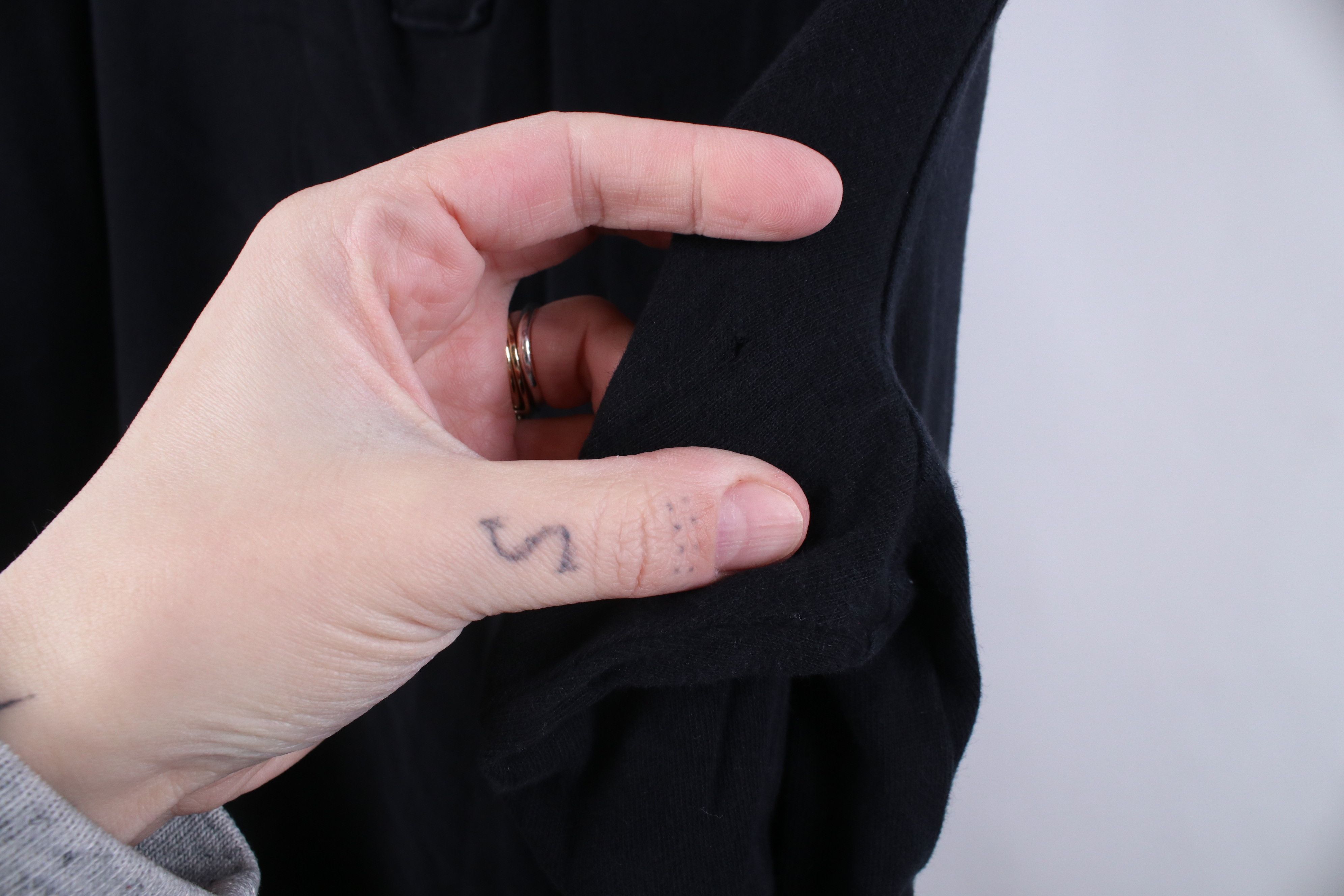 Vintage Vintage 90s Y2K Streetwear Knit Long Sleeve Rugby Polo Black Size US L / EU 52-54 / 3 - 8 Thumbnail