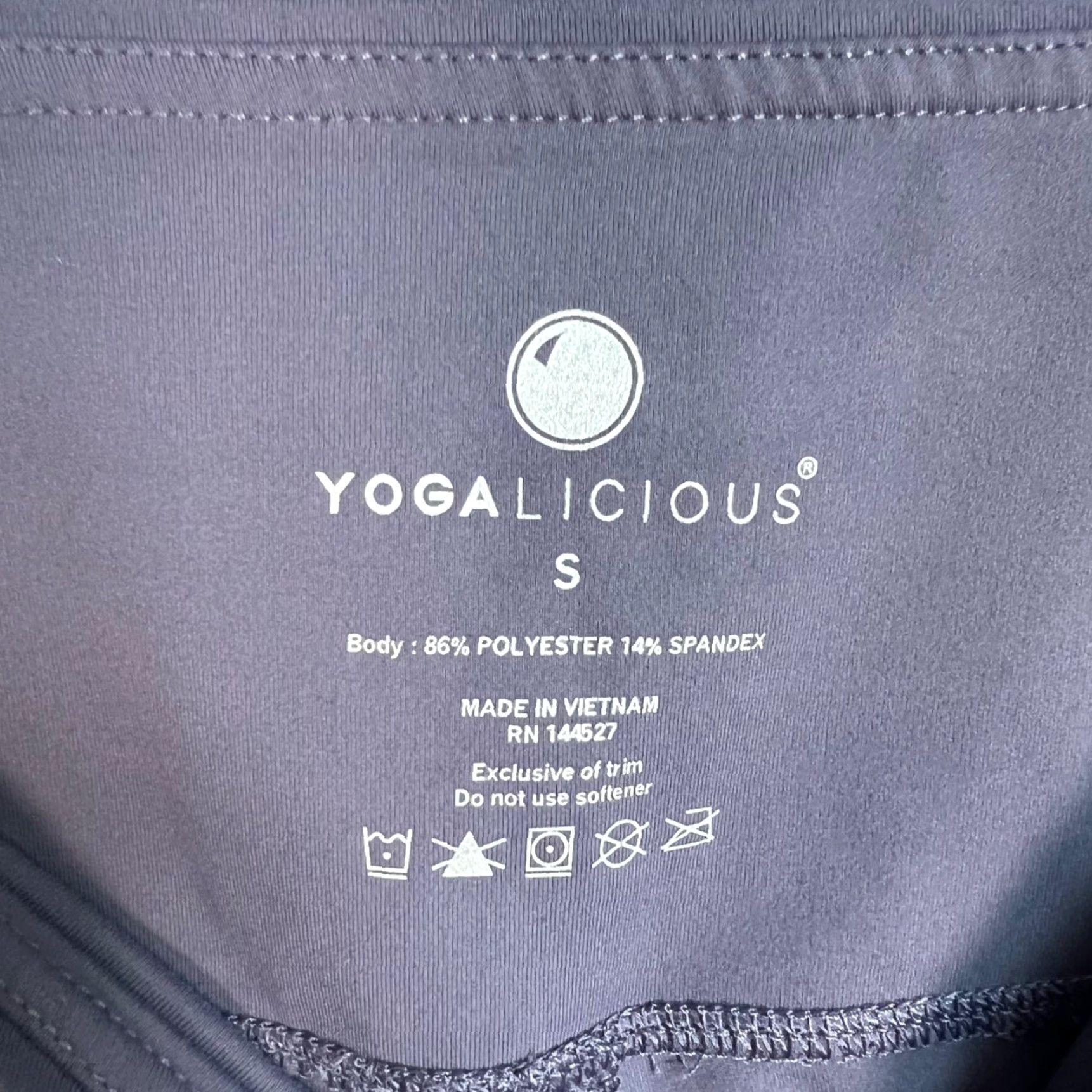 Vintage Yogalicious Womens High-Waist Leggings Small Purple Yoga Gym Athletic Size 28" / US 6 / IT 42 - 3 Thumbnail