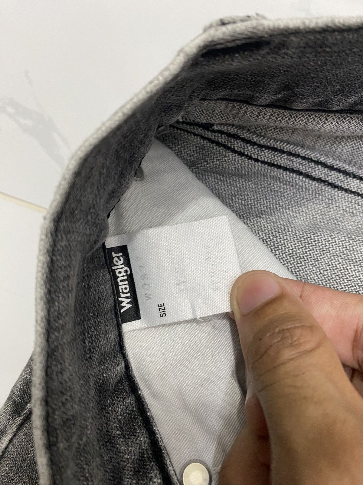 If Six Was Nine FLARE JEANS🔥VINTAGE WRANGLER FADED GREY DISTRESSED DENIM Size US 30 / EU 46 - 10 Thumbnail