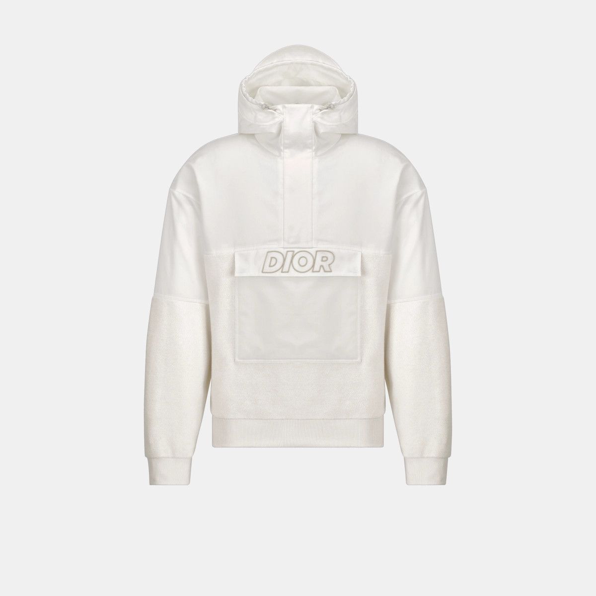 o1bcso1str0225 Oversized Hooded Sweatshirt in White