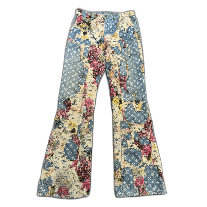 Louis Vuitton Louis Vuitton Floral Distressed Denim Pants-2506 Size US 31 - 1 Thumbnail