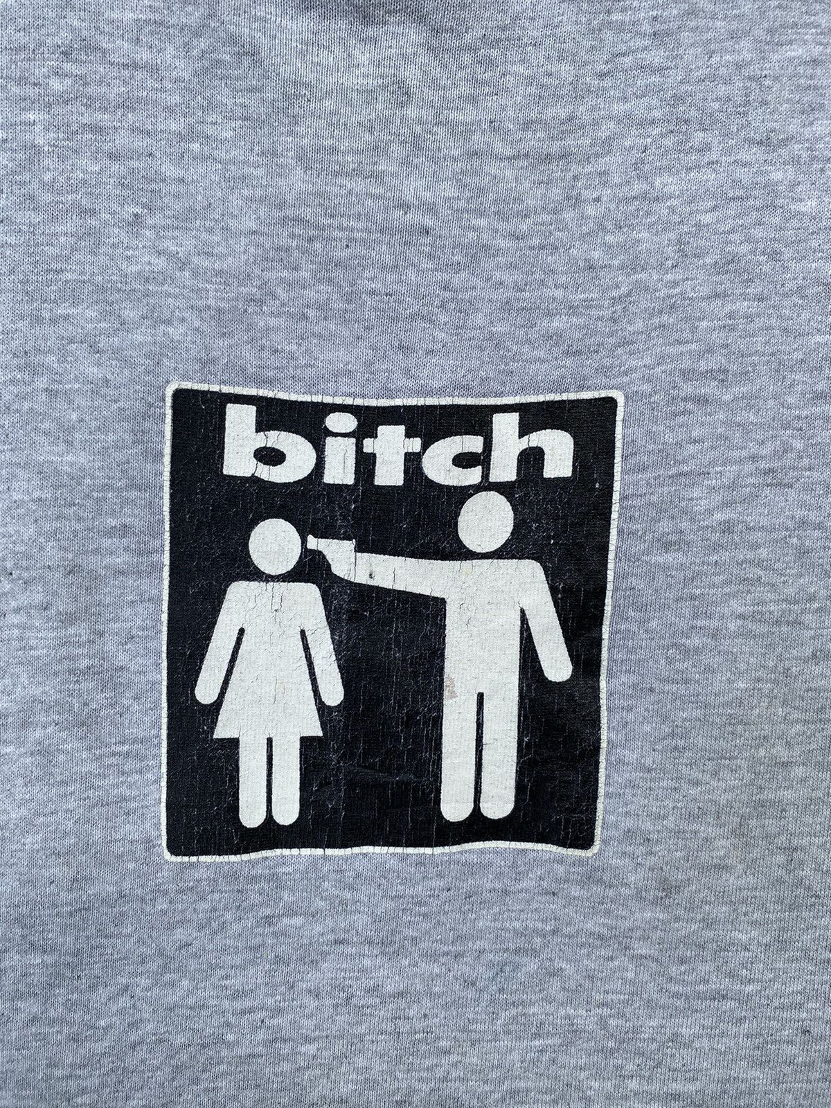Vintage SICK🔥Rare Vintage 90s Bitch Skateboards Single Stitch Tees Size US L / EU 52-54 / 3 - 3 Thumbnail