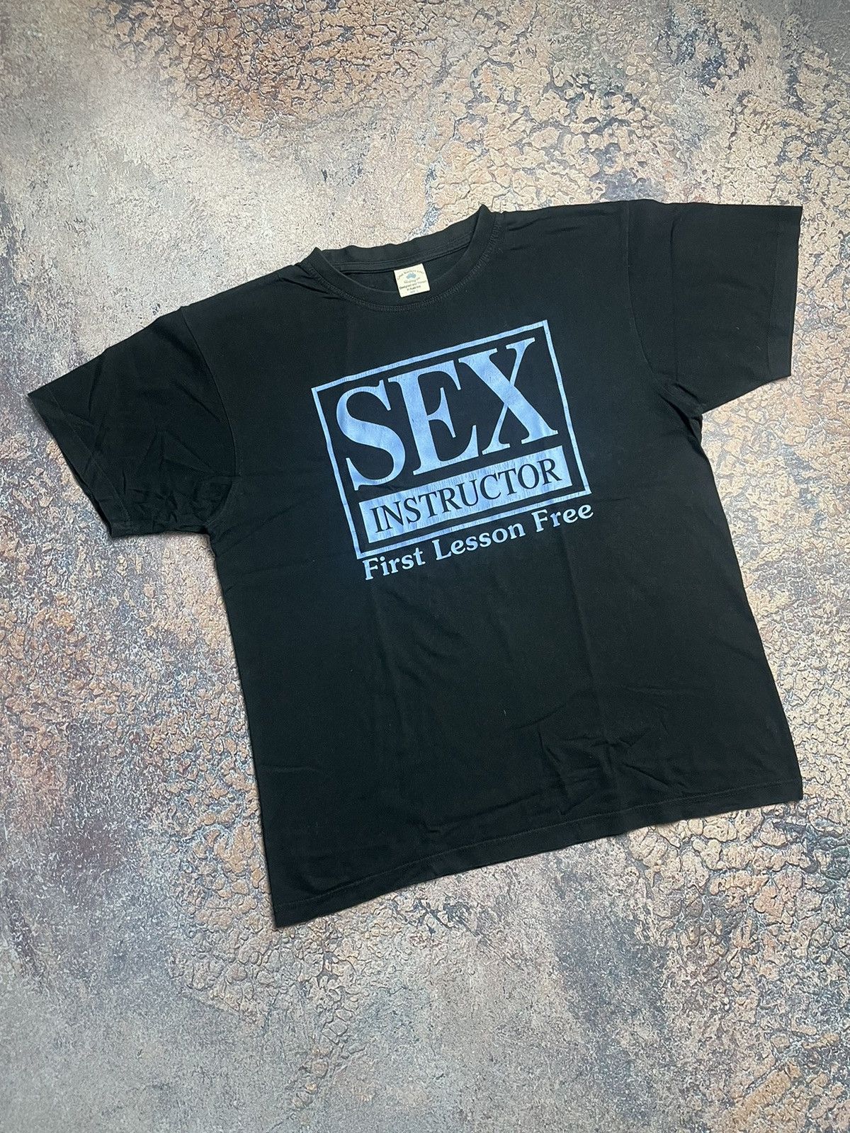 Vintage Rare Vintage Sex Instructor First Lesson Free T-Shirt | Grailed