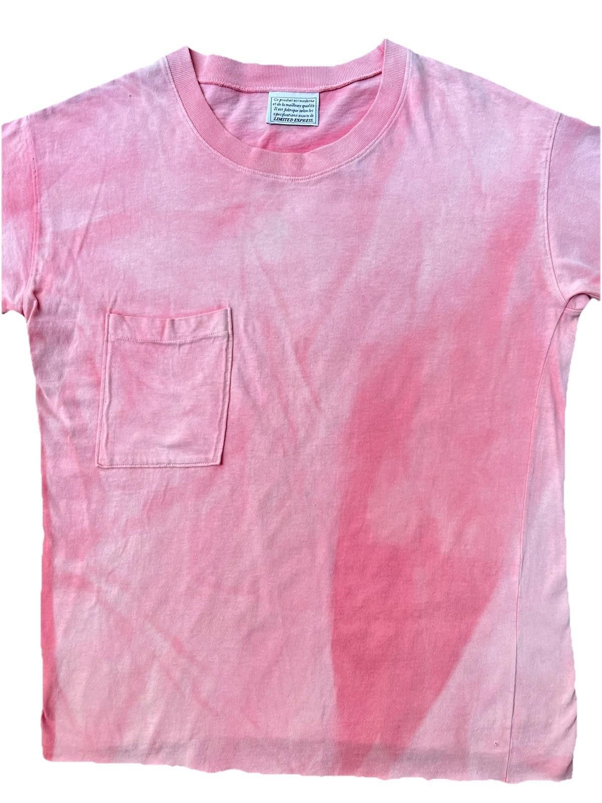 Vintage VTG 90s Limited Express Sunfaded Pocket Blank TShirt 22 x29” Size US S / EU 44-46 / 1 - 3 Thumbnail