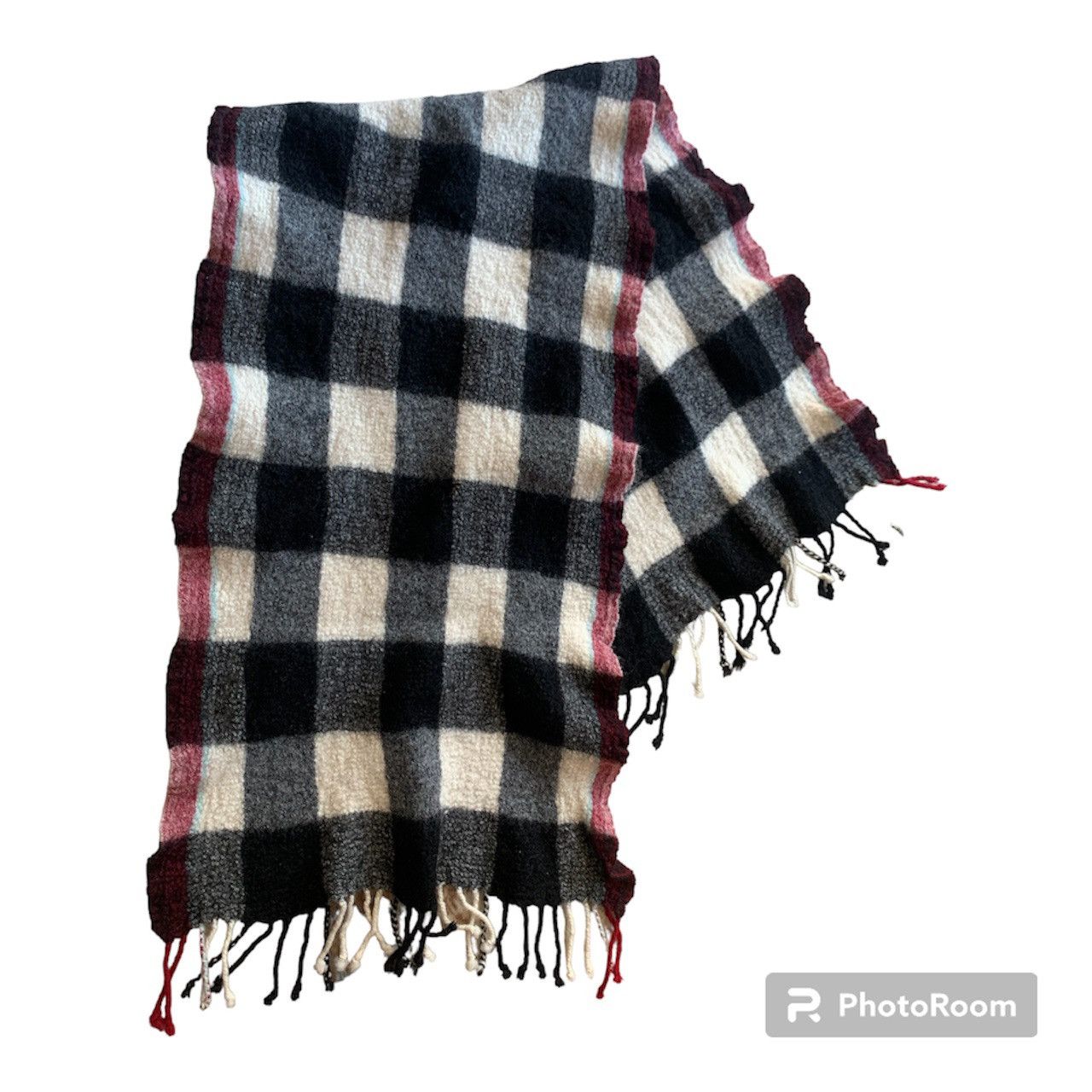Aritzia × Designer × TNA TNA 100% Wool Scarf in Plaid Print Size ONE SIZE - 1 Thumbnail