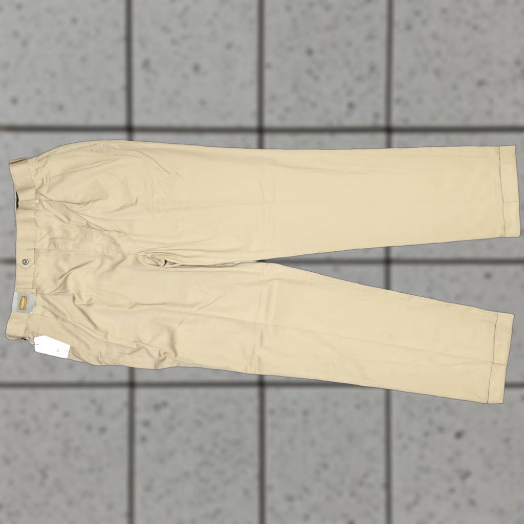 Vintage Foundry Supply Co. Men’s Tan Pleated Dress Pants Regular 38x38 Slas h Pocket Cotton 65% Polyester 35% Rayon Jeans? Size US 38 / EU 54 - 1 Thumbnail