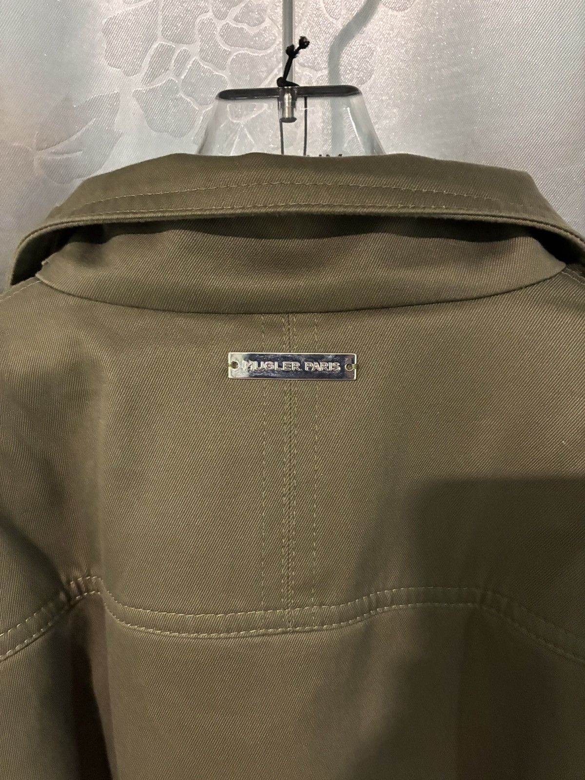 Spring 2025 Mugler Cargo Jacket in Green, Women's — image 6 of 6