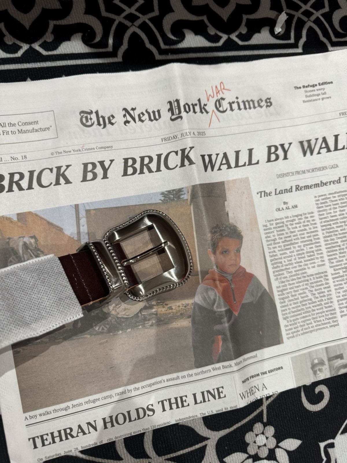 Fugazi Fugazi Studded Belt Size 34 - 2 Thumbnail