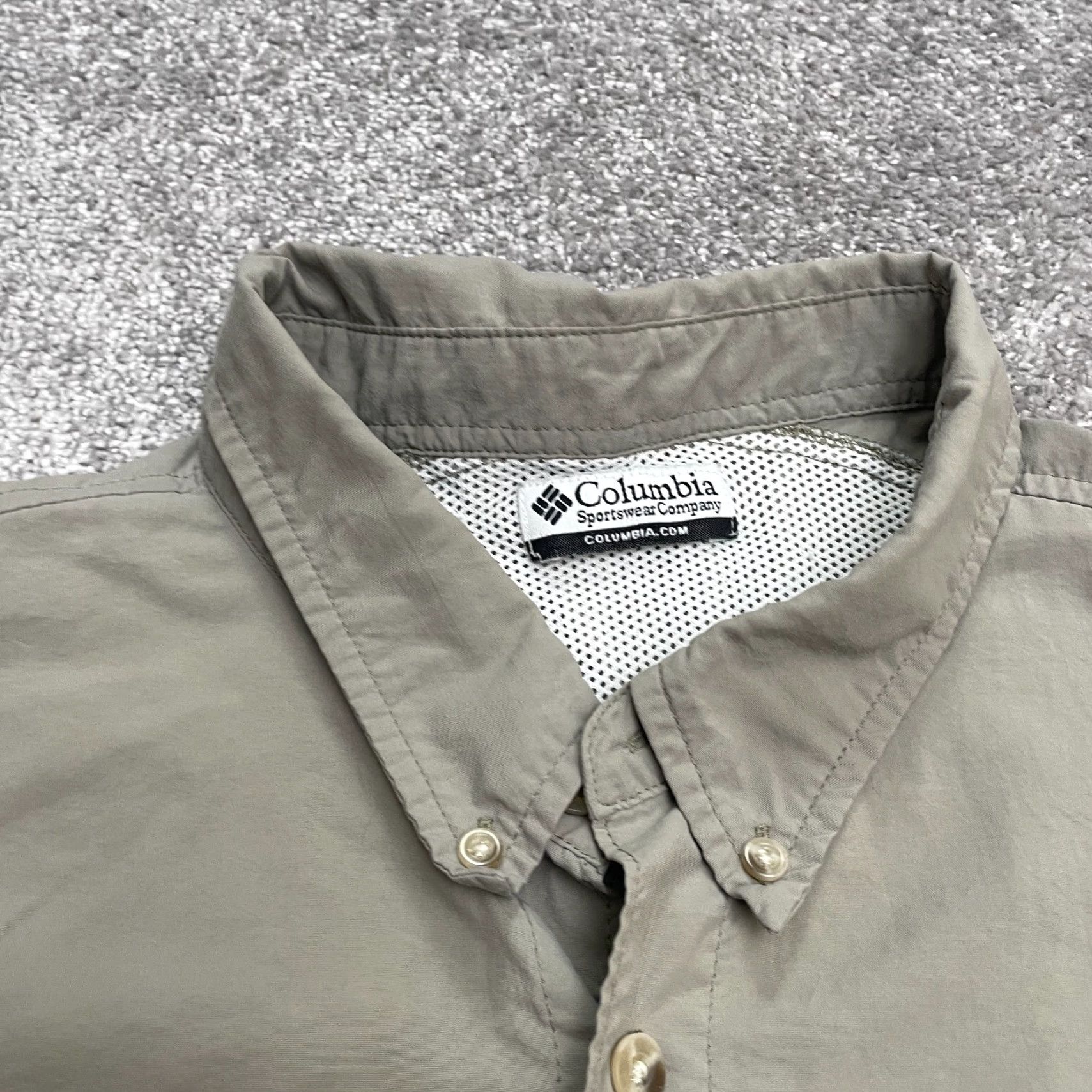 Vintage Columbia PFG Omni Shade Shirt Mens 2XL Brown Button Down Short Sleeve Fishing Size US XXL / EU 58 / 5 - 3 Thumbnail