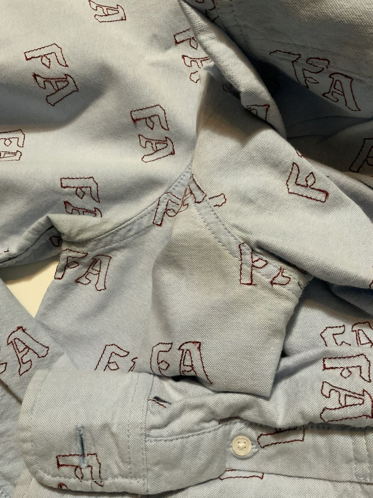 Fucking Awesome Fuc**ing Awesome FA Oxford Blue Button Down L/S 18SS Shirt Size US L / EU 52-54 / 3 - 8 Thumbnail