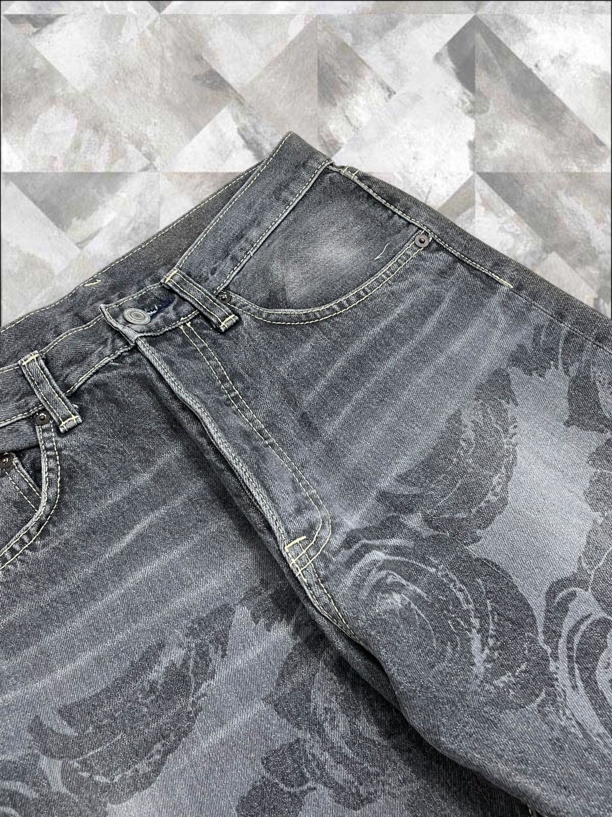 Hysteric Glamour Vintage Japan Designer BYEMRT.Paris Art Flower Short Denim Size US 28 / EU 44 - 7 Thumbnail