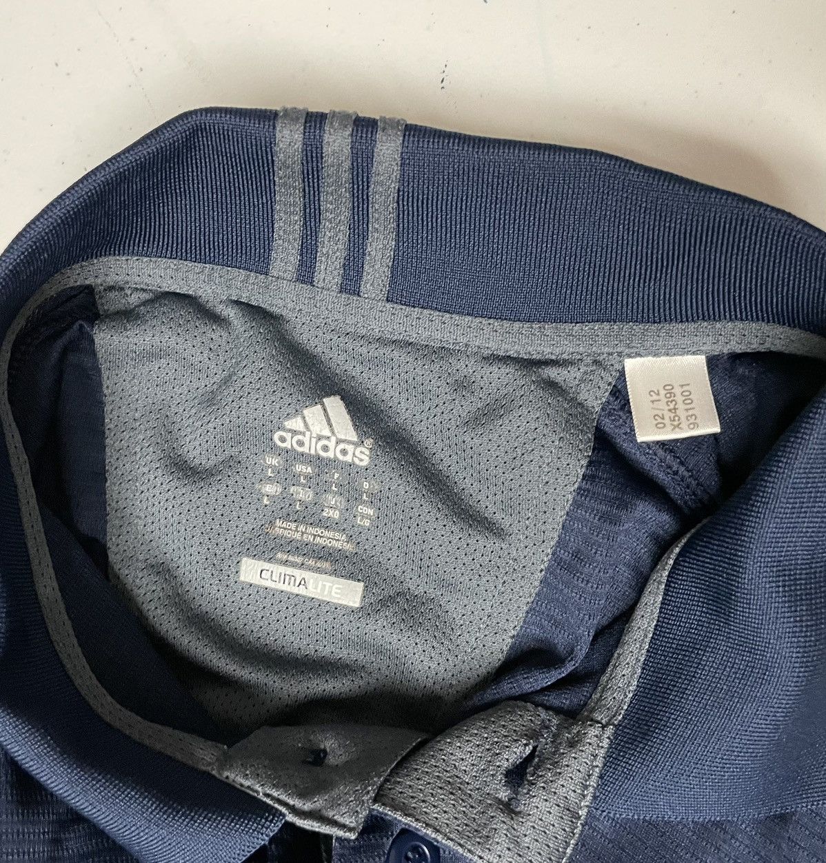 Adidas Adidas Climalite Men’s Navy Polo - Sz L Size US L / EU 52-54 / 3 - 8 Thumbnail