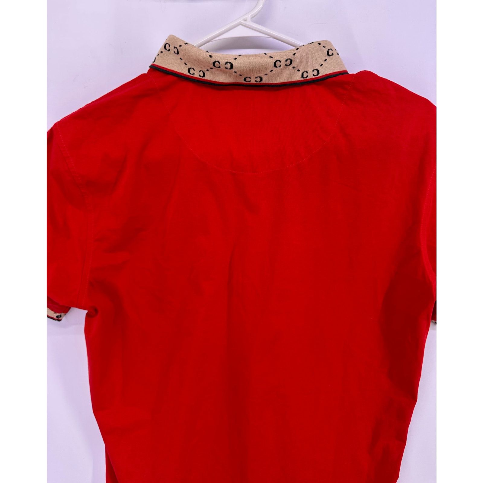 & Other Stories Pavini Red Polo With Brown CC Accents Size Medium Size US M / EU 48-50 / 2 - 14 Thumbnail