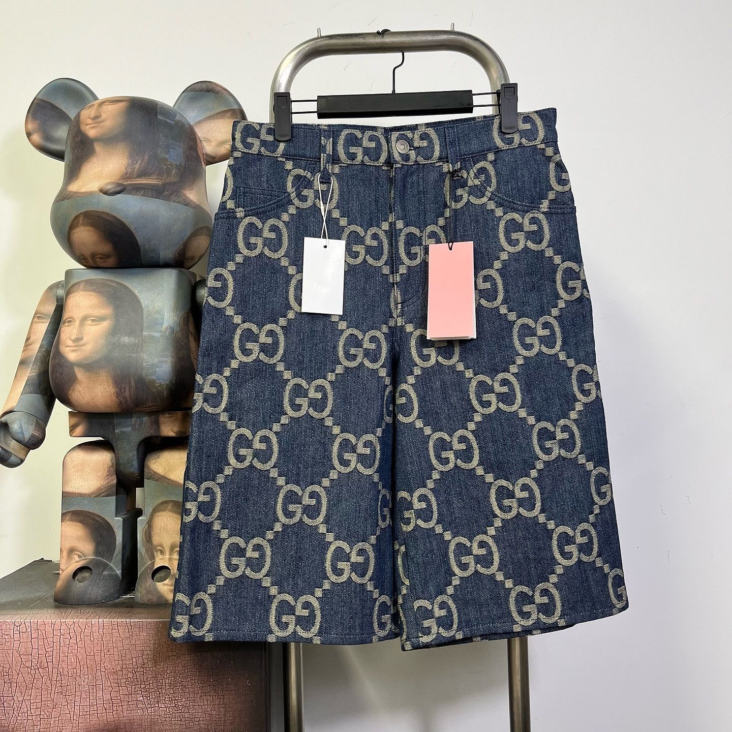 Gucci Gucci GG Monogram Denim Shorts Size 30 Size US 30 / EU 46 - 1 Thumbnail