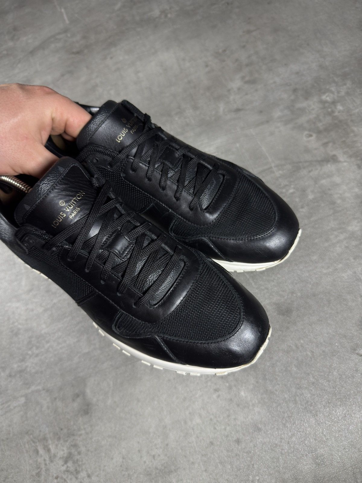 Louis Vuitton Louis Vuitton Run Away Sneakers – Black / White Size US 10.5 / EU 43-44 - 4 Thumbnail
