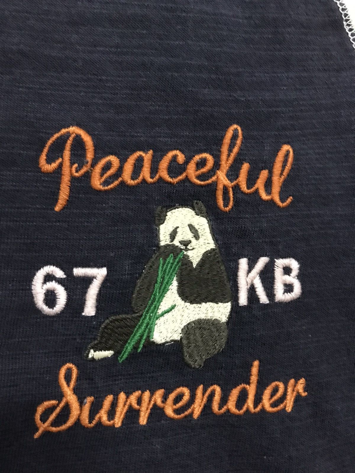 Japanese Brand Japanese Brand Peaceful Surrender Embroidery Design Size US M / EU 48-50 / 2 - 5 Thumbnail