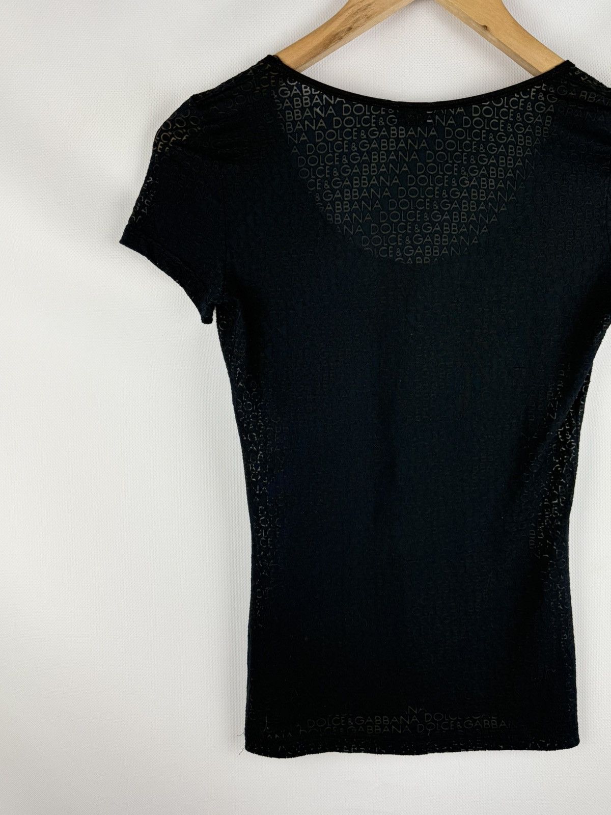 Dolce & Gabbana Dolce & Gabbana Ladies Short Sleeve Monogram T Shirt Top Size M / US 6-8 / IT 42-44 - 12 Thumbnail