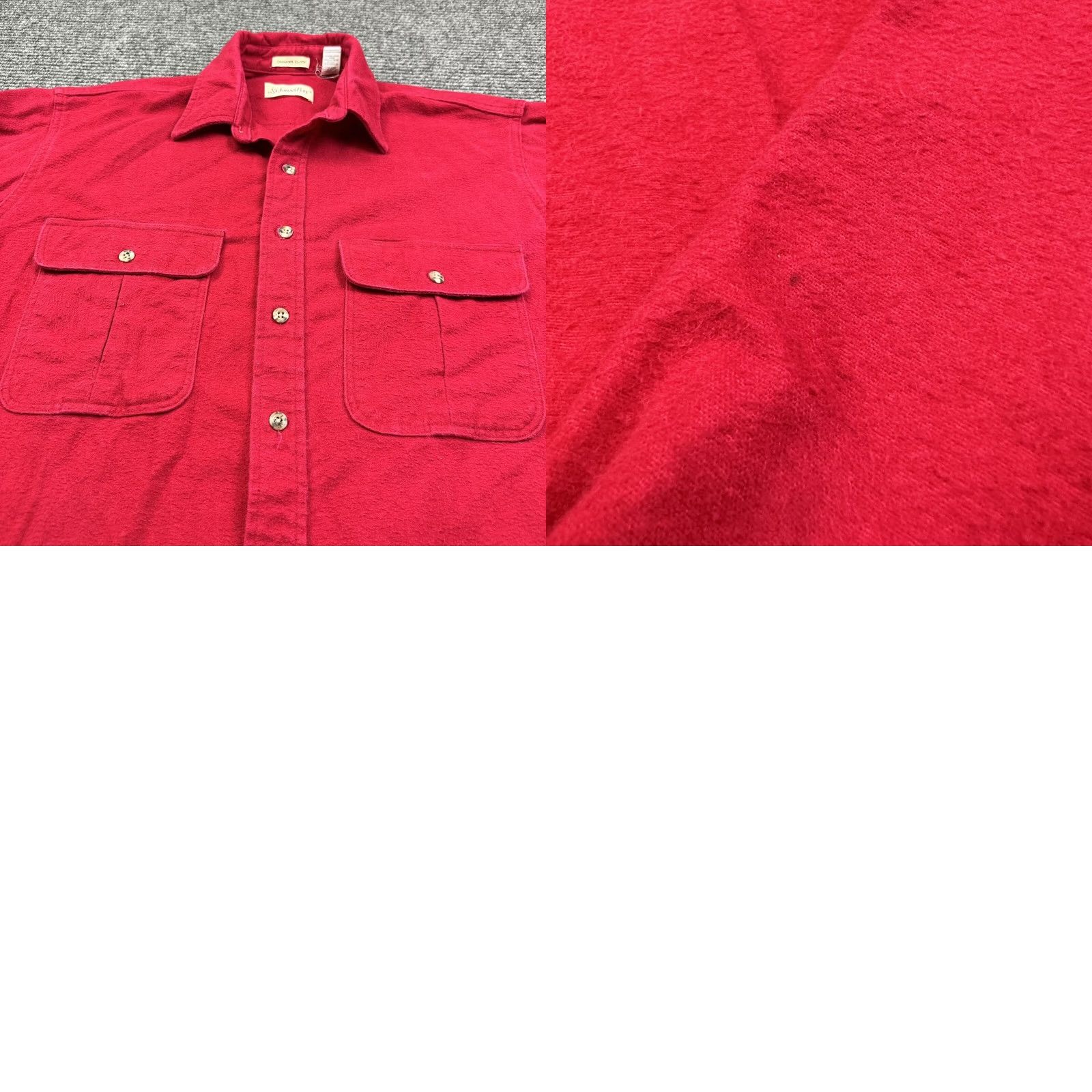 Vintage VINTAGE St Johns Bay Chamois Cloth Heavyweight Button Up Shirt USA Made Mens XLT Red Cotton Chamois Button-Up Pockets Outdoor 90s Mens Size US XL / EU 56 / 4 - 8 Thumbnail