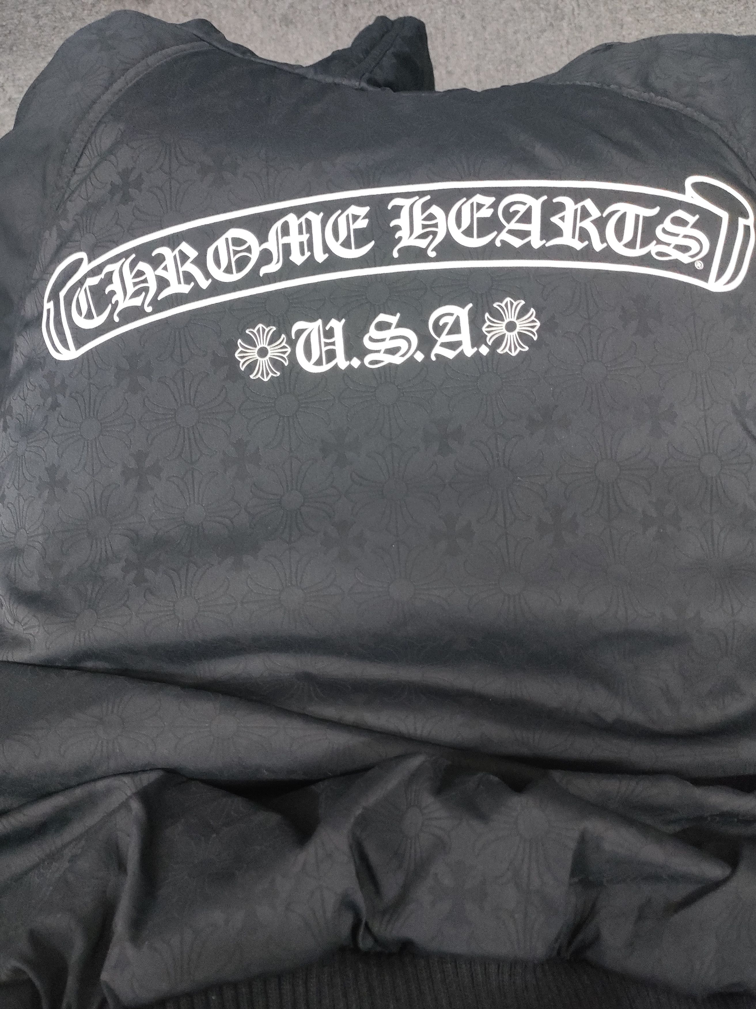 Chrome Hearts Chrome Hearts Tonal Monogram Horseshoe Logo Zip Up Hoodie Size US L / EU 52-54 / 3 - 10 Thumbnail