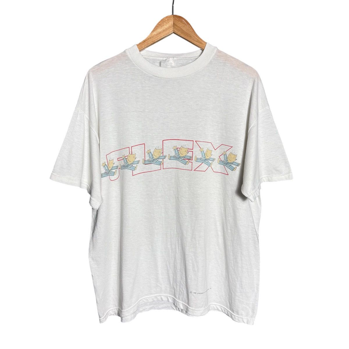 Vintage Vintage 90s FLEX Cobi Barcelona T-Shirt / Olympic Size US XL / EU 56 / 4 - 1 Thumbnail