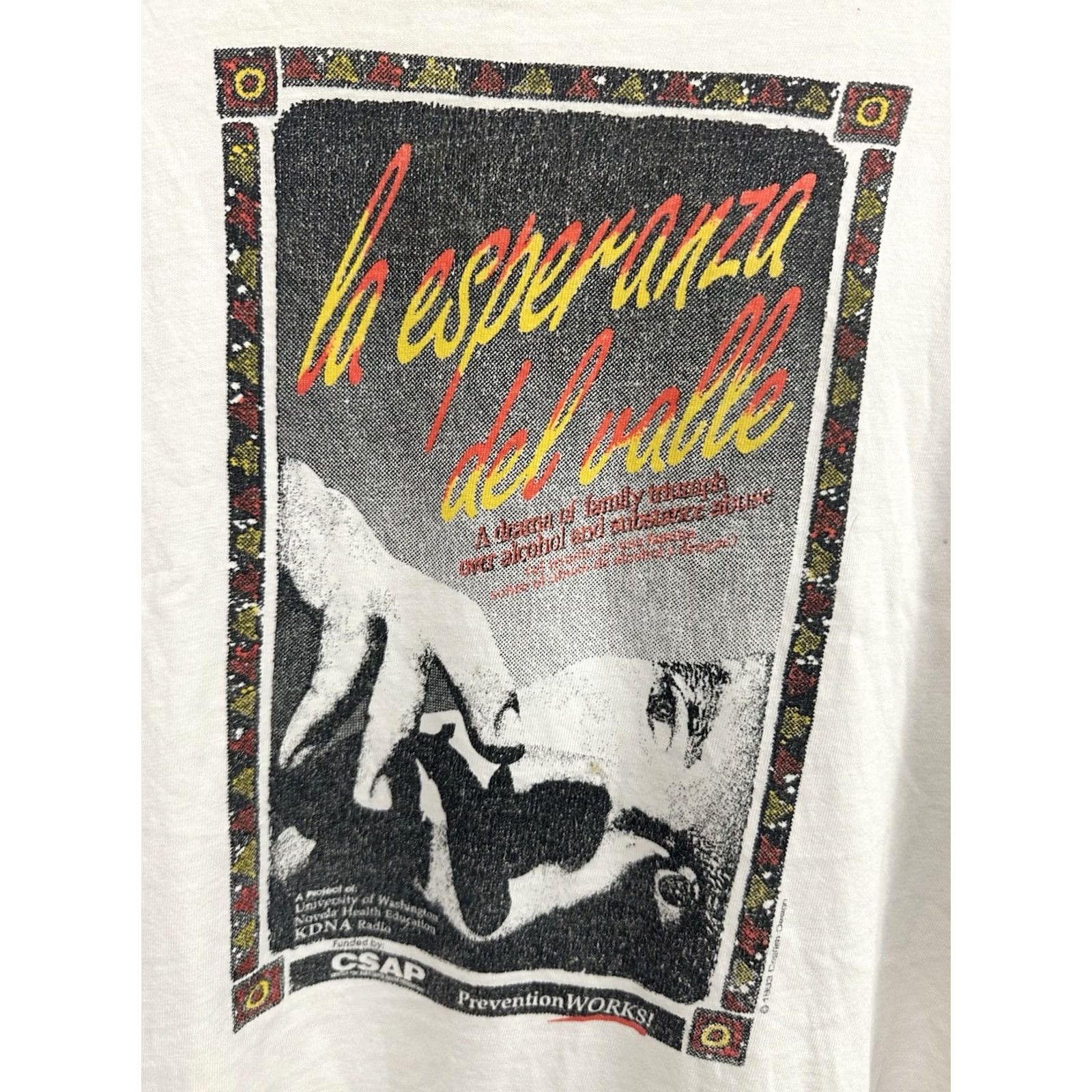 Hanes VTG 90s Hanes T-Shirt White XL Short Sleeve Mens Drug Alcohol Recovery CSAP Drug Addiction sobriety NA NA Alcohol Anonymous Narcotics Anonymous We Size US L / EU 52-54 / 3 - 6 Thumbnail